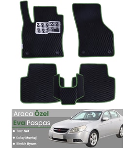 CHEVROLET EPİCA (2006-2012) Uyumlu EVA Paspas Tam Set–Araca Özel,Su Geçirmez,Kolay Montaj