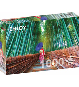 Enjoy 1000 Parça Bambu Ormanında Asyalı Kadın Puzzle
