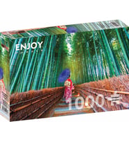 Enjoy 1000 Parça Bambu Ormanında Asyalı Kadın Puzzle