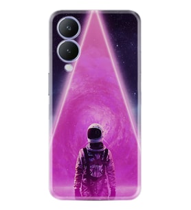 Vivo Y17S Kılıf Resimli Desenli Silikon Platinium Series Astro Purple2 1907