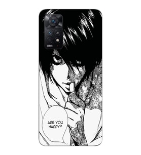 Redmi Note 12 Pro 4G Uyumlu Death Note Tasarımlı Şeffaf Telefon Kılıfı