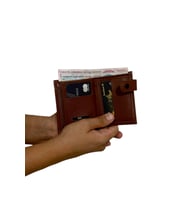 Premium Serisi Özel Üretim Lüks Deri Dikey Patlı Erkek Cüzdanı (Çok Renkli)