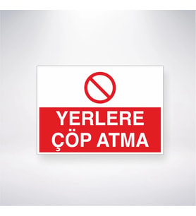 Yerlere Çöp Atma
