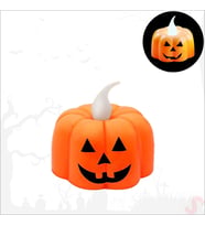 Halloween Bal Kabağı Led MuM, 5cm x 1 Adet (Karışık)