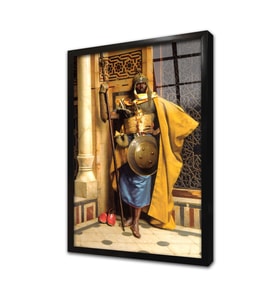 Harem Ağası Ludwig Deutsch Çerçeveli Cam Tablo