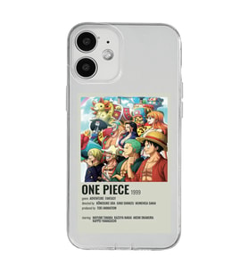 Iphone 12 Uyumlu One Piece Desenli Şeffaf Telefon Kılıfı