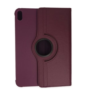 Newface Apple iPad 2025 10.9 10.Nesil (A16) Kılıf 360 Tablet Deri Kılıf - Mürdüm