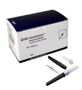 BD VACUTAİNER 22G*1.5 (0,7*38MM) SİYAH KAN ALMA İĞNE UCU 100 ADET