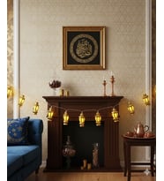 2 Metre Ramazan Led Işık Altın Fener Model 10 Işık - Dekoratif Ramazan Işığı