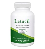 Letucil Destekleyici Ürün 30 Lu Yeşil Çay Ve Biberiyeli Güç Desteği X 3 Adet