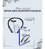 Polygold PG-100 Boyun Askılı Kablosuz Kulaklık – 200 Saat Bekleme Süresi, Stereo Ses, Mikrofonlu