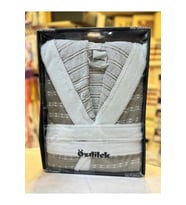 Özdilek Tek Bornoz Kapşonlu Şalyaka Knit Gri (S-M Beden)
