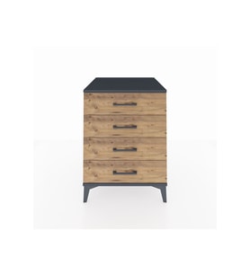 Kronos Komodin 4 Çekmeceli 60x59x80 Antrasit-Çam