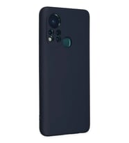 Newface İnfinix Hot 11s Kılıf Nano içi Kadife Silikon - Lacivert