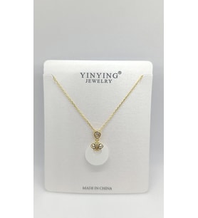 Pearl Gold Renk Beyaz Sedefli Çıtır Kolye (40+5 cm)