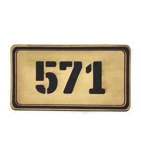 571 Deri PEÇ- Arma - Patch (Taba)