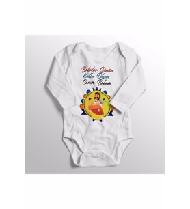 Erkek Bebek Beyaz Babalar Günü