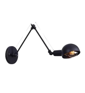 Rsylight Retro Metal Dekoratif Rustik Akrobatik Siyah Duvar Aplik