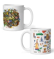 Küba Kupa Bardak 2 Adet Seyahat Hatıra Cuba Mug (Karışık)