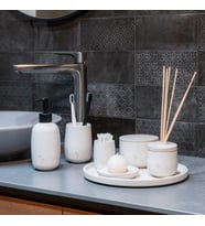 HARMONIA BETON BANYO SETİ (Beyaz)