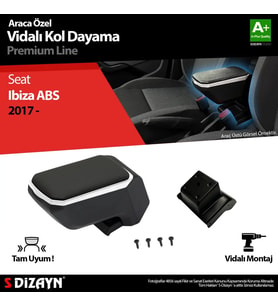 Seat Ibiza ABS Vidalı Kol Dayama Kolçak Gri 2017 Üzeri A+Kalite