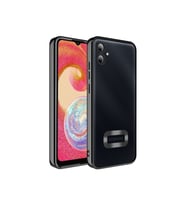 Samsung Galaxy A04E Uyumlu Kılıf Kamera Korumalı Logo Gösteren Zore Omega Kapak