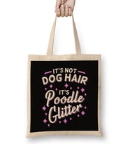 Poodle Mom Design Bez Çanta Uzun Saplı