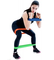 PİLATES SQUAT AEROBİK DİRENÇ LASTİĞİ 5 Lİ PAKET