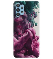 Kılıfland Samsung Galaxy A52 Kılıf Desenli Silikon Resimli Kapak Pink Green Cloud Kılıf 1306