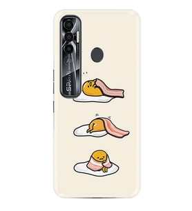 Tecno Spark 6 6 Go 8C 8 Pro 7 7 Spark 9 Pro Kılıf Desemli Silikon Sweety Egg 1322