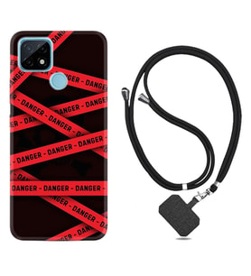 Realme C11 C21 C21Y C25Y C11 2021 Kılıf Boyun Askılı Silikon Danger 1372