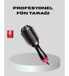 1200w Fön Tarağı - 3 Isı Ayarı, Negatif İyonlu, Hızlı Ve Pürüzsüz Sonuç