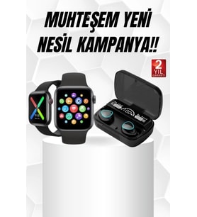 Kaliteli Akıllı Saat Kaliteli Bluetooth Kulaklık Anc Özelliği Uzun Pil Ömrü