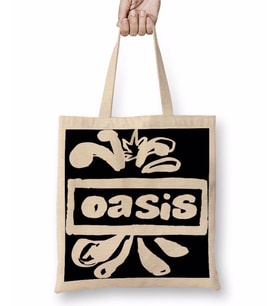 Oasis Logo Bez Çanta Uzun Saplı