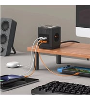 Akım Korumalı 3’lü Priz Gece Lambalı 25w 2xusb 2xtype-c Çıkış Yüksek Gerilim Koruma Priz Çoğaltıcı