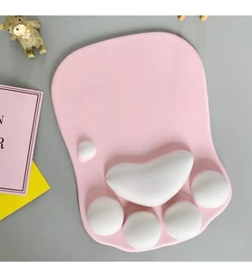 Pembe Kedi Patisi Bilek Destekli  Mouse Pad