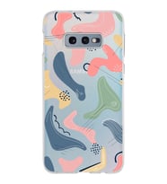 Samsung Galaxy S10E Kapak Abstract Tasarımlı Şeffaf Silikon Kılıf