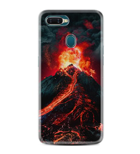 Oppo A5S A15 A16 A54 A55 A73 A74 Kılıf Desemli Silikon Yanardağ 1611