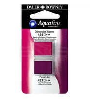 Daler Rowney Aquafine Sulu Boya Tablet 2li Quinacridone Magenta-Purple