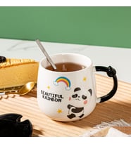 Li·vava Sevi·mli· Panda Serami·k Kupa, Renkli·, 9x8
