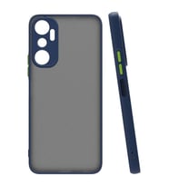 Coverzone infinix Hot 20i ile uyumlu K?l?f Hux Kapak ??k ve Dekoratif Model Toz Kir ve Darbelere Kar?? Koruma Y�kseltilmi? Kenarlar ile Ekstra Koruma Lacivert