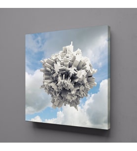 BEYAZ KANVAS TABLO 80x80cm (Karışık)