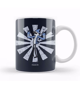 Mordecai Retro Japanese Regular Show Kupa Bardak Porselen