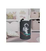 MEKTA HOME BEBEK VE ÇOCUK ODASI Kaykaylı Astronot Desenli Oyuncak Sepeti