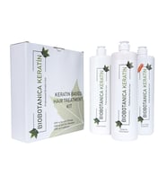 Biobotanica Brezilya Fönü Keratini 3'lü Set - Tuzsuz Şampuan/keratin/saç Kremi 3 X 1000 ml