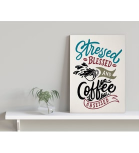 BK Home Coffee Tasarımlı Kanvas Tablo-3