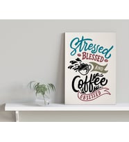 BK Home Coffee Tasarımlı Kanvas Tablo-3