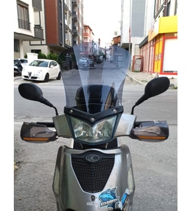 MOTOCAM Kymco People S 200 Ön Cam 2011 Model 48cm Füme Renkli 4mm UZUN