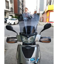 MOTOCAM Kymco People S 200 Ön Cam 2011 Model 48cm Füme Renkli 4mm UZUN