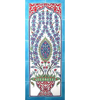 Armada Çini 40x100 Cm ED 702 Göbekli El dekoru Çini Pano